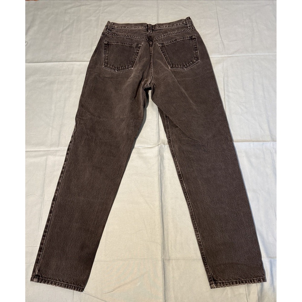 Vintage Gap Classic Fit High Waisted Jeans 12 Long Made in USA Faded Black Denim - Picture 6 of 11